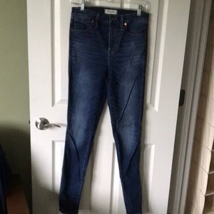 Madewell 10” high rise skinny jeans. Size 27 TL.
